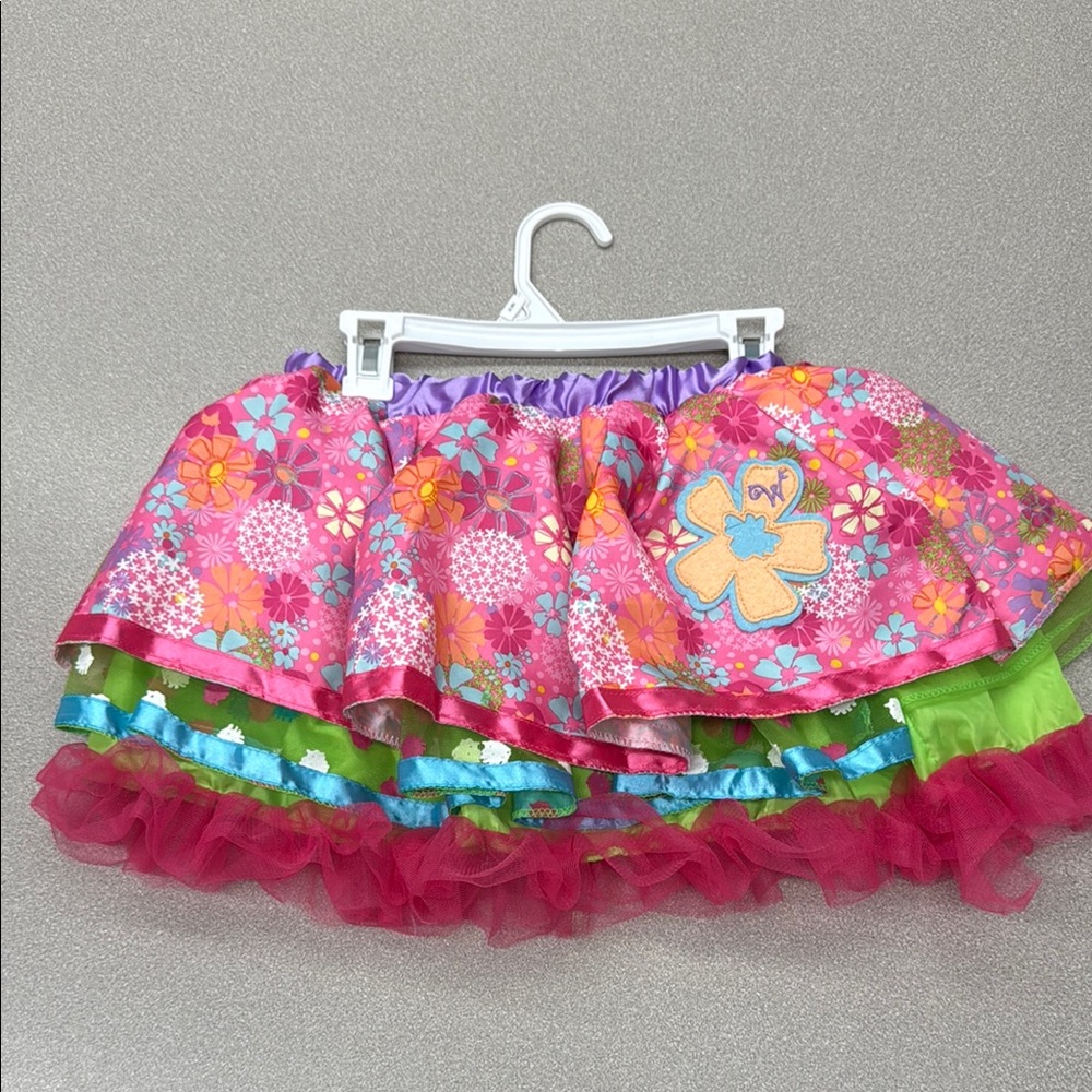 American Girl Vibrant Pink and Green Skirt